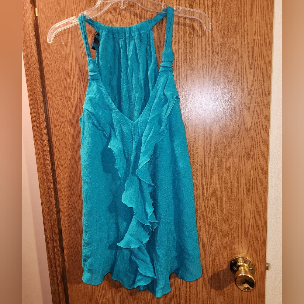 💓3/$15 Iz Byer Women's Blue Dressy Tank Top - Picture 2 of 8